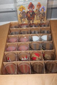 lot 184 image: Case of 72 Kentucky Derby Glasses