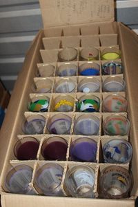 lot 191 image: Case of Kentucky Derby Glasses