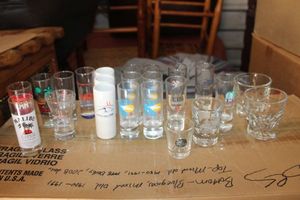 lot 216 image: Kentucky Derby Shot Glasses