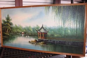 lot 17 image: Oil Painting on Canvas Signed by Artist Rodney Lewis