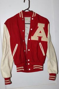 lot 210 image: Vintage Austin Pay Lettermans Jacket