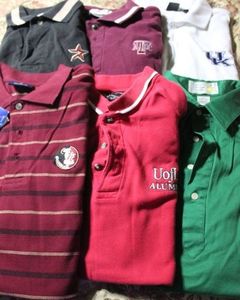 lot 213 image: Sports Team Polo Style Shirts l and Axl