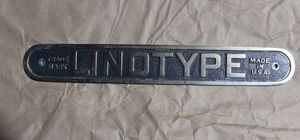lot 269 image: Linotype Sign
