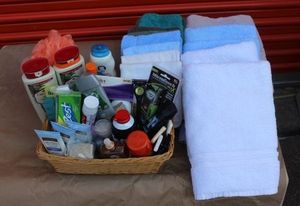 lot 290 image: Health and Beauty Items and Bath Towels