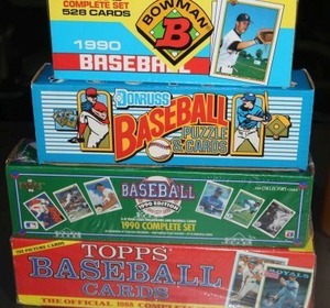 lot 222 image: Factory Sealed Baseball Card Sets 1990 Bowman, 1989 Donruss, 1990 Upper Deck, and 1988 Topps