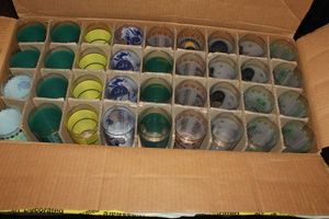 lot 259 image: Case of Kentucky Derby Glasses