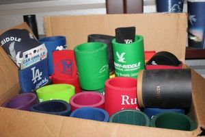 lot 325 image: Box full of koozies