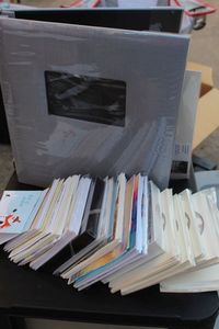 lot 277 image: Photo Album with Pictures, Blank Cards and Thank you Cards