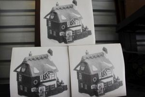 lot 345 image: Studio 56 Hand Painted Porcelain Village Pieces