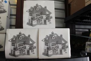 lot 347 image: Studio 56 Hand Painted Porcelain Village Pieces