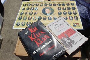 lot 348 image: Vintage Ku Klux Klan books and presidential Placement