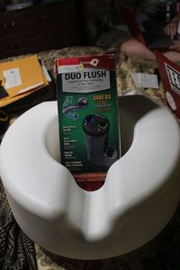 lot 381 image: Dual Flush Toilet upgrade and Raised Toilet Seat