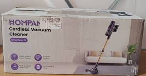 lot 24 image: HOMPANY CORDLESS VACUUM CLEANER, SMARTVAC 11, IN BOX AS SHOWN.
