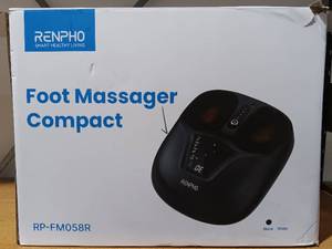 lot 40 image: RENPHO FOOT MASSAGER COMPACT RP-FM058R IN BOX AS SHOWN.