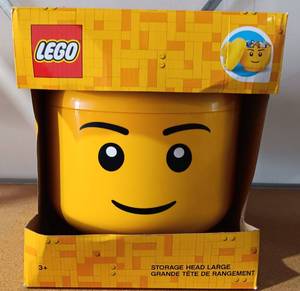 lot 60 image: LEGO STORAGE HEAD (LARGE) IN BOX AS SHOWN.