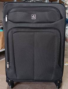 lot 103 image: TAG ROLLING SUITCASE WITH TELESCOPIC HANDLE (GRAY) AS SHOWN.