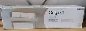 lot 138 image: ORIGIN 21 CHARLOTTE LED VANITY LIGHT MO#0970851 IN BOX AS SHOWN.