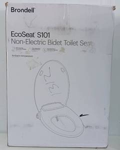 lot 155 image: BRONDELL ECO SEAT S101, NON-ELECTRIC BIDET TOILET SEAT IN BOX AS SHOWN