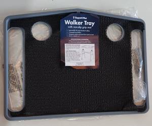 lot 163 image: SUPPORT PLUS WALKER TRAY WITH NON-SLIP GRIP MAT AS SHOWN