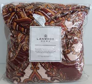 lot 168 image: LANWOOD HOME COMFORTER SET (QUEEN) IN PACKAGE AS SHOWN. RETAILS FOR $100