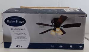 lot 173 image: HARBOR FREEZE CENTERVILLE INDOOR CEILING FAN, MO#0732082, IN BOX AS SHOWN.