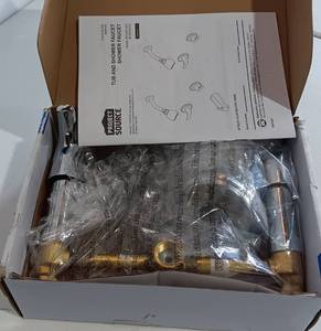 lot 183 image: PROJECT SOURCE RUTLAND SHOWER FAUCET MO# 0900330 IN BOX AS SHOWN.
