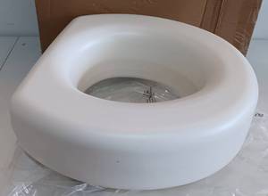 lot 205 image: TOILET SEAT RISER ITEM# 522-1508-1901 IN BOX AS SHOWN