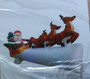lot 208 image: SANTAS SLEIGH INFLATABLE IN BOX AS SHOWN