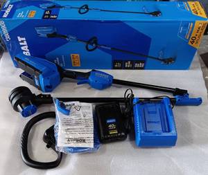 lot 213 image: KOBALT STRING TRIMMER KIT, MO# 3809908, IN BOX AS SHOWN.