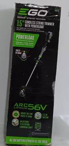 lot 238 image: EGO CORDLESS STRING TRIMMER WITH POWERLOAD IN BOX AS SHOWN