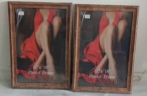 lot 306 image: YOUR BID X 2 NEW, UNOPENED 12 X 18 PHOTO FRAMES AS SHOWN.
