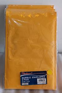 lot 328 image: YOUR BID X 9 NEW, UNOPENED STUDIOART BUBBLE ENVELOPES 2-PACKS, 10 X 14 AS SHOWN.