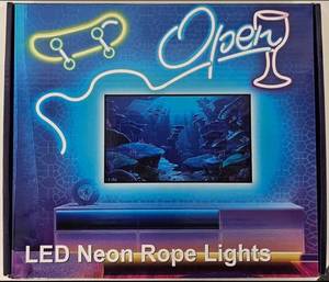 lot 133 image: SEAGRASS LED NEON ROPE LIGHTS IN BOX AS SHOWN.