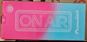 lot 132 image: LUMOONOSITY ON AIR LED NEON SIGN IN BOX AS SHOWN.