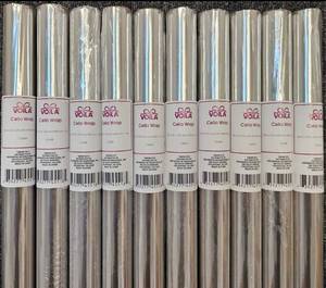 lot 287 image: YOUR BID X 10 NEW, UNOPENED CLEAR CELLOPHANE ROLLS AS SHOWN.