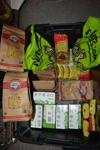 lot 264 image: Organic Prep Food Soba noodles, Couscous, Eden and Montebello Pastas