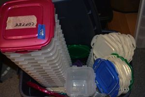 lot 262 image: LocknLock Empty containers (Black tote included)