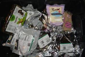 lot 266 image: Organic Prep Food Baking powder, cardamom powder Tamarind, Grey Sea Salt, Fleur de Sel, Pickling Spice, Cinnamon stick chips, black peppercorns, whole cloves, nutritional yeast, Onion soup & dip mix