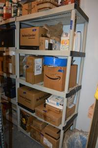 lot 170 image: Plastic Shelving Unit Only (not contents)