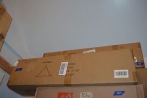 lot 185 image: Floating Shelf  - Galvanized Steel. unopened still in Box