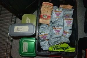 lot 222 image: Prep Food lot - All Food is Organic, natural and Sulfur Free Kidney Beans, Garbanzo Beans, Buckwheat Ramen, Couscous