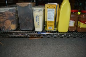 lot 245 image: Prep Food lot - All Food is Organic, natural and Sulfur Free LocknLock Containers with Coconut powder, Sesame seeds, Coconut sugar, Peanut Oil, Olive Oil, Dried mango
