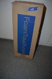 lot 251 image: Foam Touch Upholstery Cushion 4H x 24W x 72  - 2-Pack Unopened still in Box