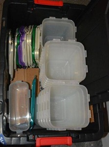 lot 260 image: Empty LocknLock Containers (Black tote included)