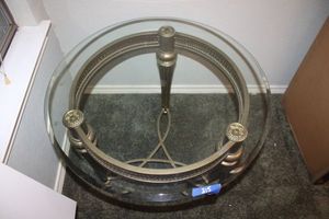 lot 315 image: Round Glass top table