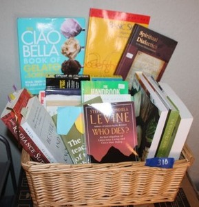 lot 310 image: Basket of Books