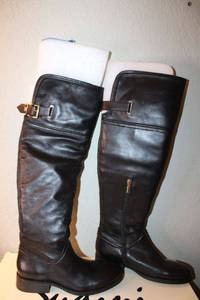 lot 308 image: Vince Camuto Black Leather Boots size 10M - Look new never worn