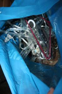 lot 295 image: Bag full of clothes hangers
