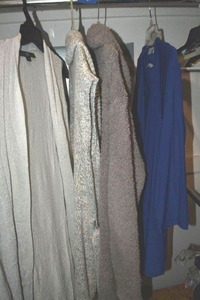 lot 81 image: Womens Clothes size L Long grey sweaters and blue blouse (Attitudes size M)