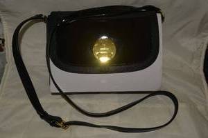 lot 49 image: ORYANY Black patent leather shoulder purse
